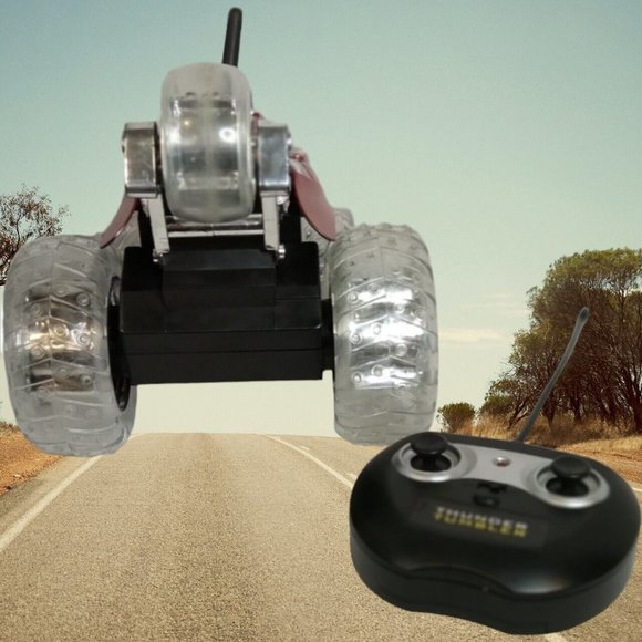 Blue Hat Radio Controlled Thunder Tumber Red 360 Degree Rally Car w/ LED Lights - Picture 8 of 16